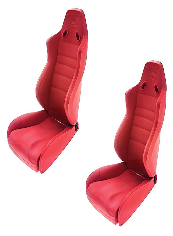Chanmoo 1/10 RC Crawler Car Toy Seats Simulation Plastic Chair Accessories For 1:10 Scale RC Rock Crawler Buggy Truck Car Traxxas TRX4 Axial SCX10 II 90046 RC4WD D90 TF2 Tamiya Gen8 2Pcs (Red B) - Image 1